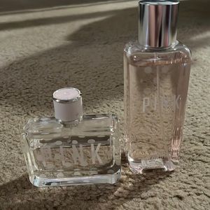 PINK Body Mist and Perfume- Slightly Used